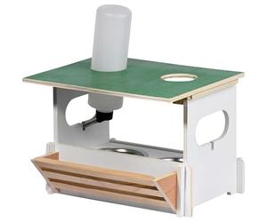 dobar 70130 Set mangeoire pour Animaux Hopsi Comprenant Deux Bols en Acier Inoxydable, Un râtelier et Un biberon, 31 x 25 x 21,5cm