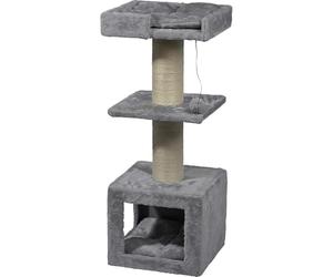 dobar® Arbre à Chat Easy de qualité supérieure en Bois avec griffoirs Extra Larges et Stables au Design élégant - Convient également pour Les Grands Chats - 35 x 60 x 100 cm
