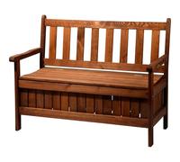 Dobar banc de jardin massif avec dossier 2 places en bois fSC, 115 x 58 x 89 cm (marron)