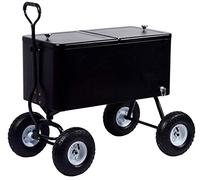 dobar Chariot à Boissons Robuste avec pneus gonflés à l'air, Chariot de Voyage Coulissant 81 x 41 x 120 cm, 76 litres