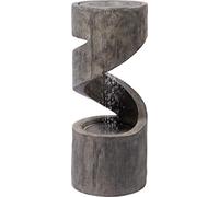 dobar® Fontaine de Jardin Venus 96160e Grand Design - Fontaine de terrasse avec éclairage LED - Cascade en polyrésine - Fontaine d'extérieur décorative - 31,5 x 31,5 x 79,5 cm