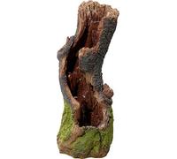 dobar® Grande Fontaine de Jardin Design Esprit Naturel Aspect Tronc d'arbre - Fontaine d'extérieur avec éclairage LED en polyrésine - Cascade avec câble d'alimentation