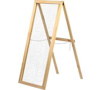 dobar® Green Label - Passoire à Compost Debout en Sapin Douglas - avec Fil d'acier - 10 x 10 mm - Tamis de Jardin pour Compost, Terre - 110 x 52 cm