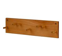 dobar® Green Label Petit Porte-Outils de Jardin pour Montage Mural - Support Mural en Bois Massif pour Petits Outils, sécateurs, Porte-Outils Mural avec 7 Crochets, 38 x 6 x 10 cm