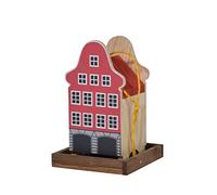 dobar® Green Label Rothenburg 27060FSCe Mangeoire à oiseaux colorée à suspendre - Petite villa à oiseaux multiplex en bois - Mangeoire à oiseaux avec silo - Mangeoire à oiseaux à suspendre - 19 x 19 x