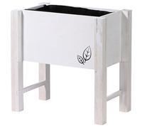 dobar® Lit de Table Compact : Solution étroite de parterres d'herbes aromatiques pour Cuisine et Balcon - Parfait pour l'intérieur et l'extérieur - Blanc