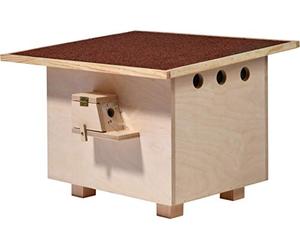 dobar Luxury INSEKTENHOTELS 28275e Grand nichoir à bourdons en Bois avec matériau de Nidification - Hôtel à Bourdon avec Toit en Bitume - Hôtel à Insectes - Naturel - 51 x 43 x 36 cm