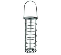 dobar® Mangeoire en métal pour Boules de Graisse Suspendue - Support pour Oiseaux Sauvages - Diamètre : 7 x 22 cm - Vert