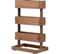 dobar 58525e Parterre Verticale avec 3 jardinières séparées en pin pour Jardinage Urbain 49,5 x 30 x 78 cm