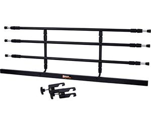 dobar Walky Guard 62201 Grille de séparation de Coffre pour Chien réglable 29-45 x 85-152 cm Noir.
