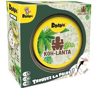 Dobble Asmodee Koh-lanta - Jeux de société - Jeux de Cartes - Jeu d'observation et de rapidité - Jeu Adulte et Enfant à partir de 6 Ans - 2 à 8 Joueurs - 15 Min - Version française