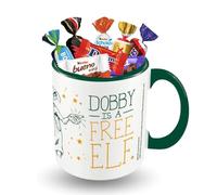 DOBBY - Mug et 15 Chocolats KINDER et CÉLÉBRATIONS - Licence Officielle | Mug Garni d'un Assortiment de 15 Chocolats CELEBRATIONS, MILKA - Pour une Fête ou un Anniversaire