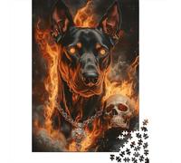 Doberman 1000 Pièces Puzzle Coloré Puzzle Adulte Stimulantes Jeux Pièces Parfaitement Assorties Le Cadeau Parfait 1000pcs (75x50cm)