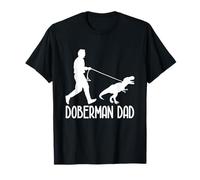 Doberman Dad Dobe Dinosaure Dobie Chien Propriétaire Drôle Fête des Pères T-Shirt