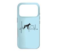 Doberman Dog Heartbeat EKG Pulse Funny Mes Chiens sont Mon Cardio Coque pour iPhone 17 Pro