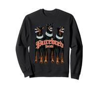 Doberman Dog Vintage Streetwear Urban Hip Hop Metal Rock Y2K Sweatshirt