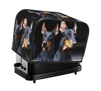 Doberman Housse matelassée pour grille-pain 2 tranches pour machine à pain avec poignée pour décoration de table de maison ou de cuisine