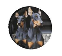 Doberman - Housses de pneu imperméables et anti-UV, 76,2 cm, housses de roue à essieu unique pour camping-car, camion, VUS, remorque universelle pour toutes les saisons