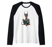 Doberman lit comment former votre dessin animé drôle humain Manche Raglan