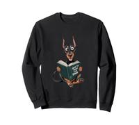 Doberman lit comment former votre dessin animé drôle humain Sweatshirt