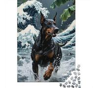 Doberman Pinscher 1000 Pièces Puzzle Coloré Puzzle Adulte Impossible Loisir Détente Pièces Parfaitement Assorties The Art of Colour 1000pcs (75x50cm)