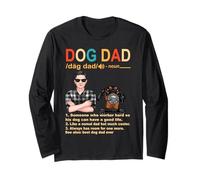 Doberman Pinscher Dog Dad Definition Funny Fathers Day Manche Longue