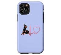 Doberman Pinscher Dog Heartbeat Funny Mes Chiens sont Mon Cardio Coque pour iPhone 11 Pro
