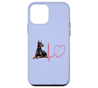 Doberman Pinscher Dog Heartbeat Funny Mes Chiens sont Mon Cardio Coque pour iPhone 12 Mini