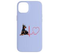 Doberman Pinscher Dog Heartbeat Funny Mes Chiens sont Mon Cardio Coque pour iPhone 14 Plus