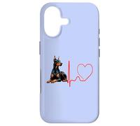 Doberman Pinscher Dog Heartbeat Funny Mes Chiens sont Mon Cardio Coque pour iPhone 17