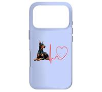 Doberman Pinscher Dog Heartbeat Funny Mes Chiens sont Mon Cardio Coque pour iPhone 17 Pro