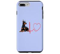 Doberman Pinscher Dog Heartbeat Funny Mes Chiens sont Mon Cardio Coque pour iPhone 7 Plus/8 Plus