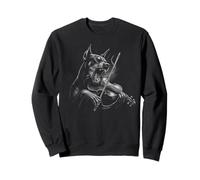 Doberman Pinscher jouant du violon violoniste amoureux des chiens Sweatshirt