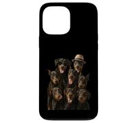 Doberman Pinscher le fou Coque pour iPhone 13 Pro Max