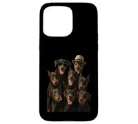 Doberman Pinscher le fou Coque pour iPhone 15 Pro Max