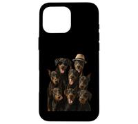 Doberman Pinscher le fou Coque pour iPhone 16 Pro Max