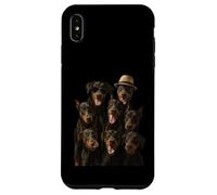 Doberman Pinscher le fou Coque pour iPhone XS Max