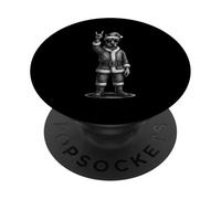 Doberman Pinscher Rock Music Christmas Dog Lover PopSockets PopGrip Adhésif