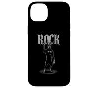 Doberman Pinscher Rock Music Retro Vintage pour les amoureux des chiens Coque pour iPhone 14 Plus