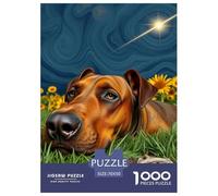 Doberman Puzzle 1000 Pièces Cadeau Unique Chien Jeu Éducatif Défi Jouet À De Qualité Supérieure Peinture Art pour Adultes Et Enfants À Partir De 12 Ans 70x50cm/1000pcs