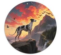 Doberman1000 Pièces pour Puzzles pour Adultes Et Enfants ChienPuzzle Circulaire, DécoRation Moderne, Jeu, Cadeau Unique, Jouets Éduchatifs, Difficile, Impossible1000pcs (67.5x67.5cm)