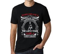 Dobermann Dog Deep T Shirt Graphic Top Tee Camiseta Short-Sleeve Men T-Shirt BlackL
