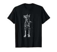 Dobermann Pinscher Portrait Minimaliste Doberman T-Shirt