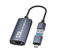 dobestyou Carte de capture vidéo HDMI 4K - Appareil de capture de jeu USB 3.0 pour streaming, enregistrement et diffusion, 1080p 60 fps, latence ultra-faible, Plug & Play pour OBS, PS5, Xbox, Switch