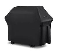DOBIGER Housse Barbecue Exterieur, Barbecue Gaz, Oxford 210D, Bâche de Protection BBQ avec Cordon Ajustable, Anti-Vent, Anti-UV, Impermeable, Noir, (147x61x117cm)