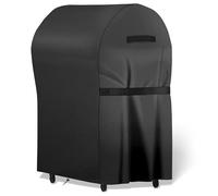 DOBIGER Housse Barbecue Exterieur, Barbecue Gaz, Oxford 210D, Bâche de Protection BBQ avec Cordon Ajustable, Anti-Vent, Anti-UV, Impermeable, Noir (77x67x110cm)