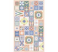DobleUve Estudio Tapis Vinyle 2 | Ecru | 100x150 cm | Tapis Cuisine | Tapis de Salon Antidérapant Antifongique Ignifuge | Tapis Enfants | Tapis Bain PVC | Tapis PVC