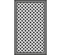DobleUve Estudio Tapis Vinyle 21 | Noir | 140x200 cm | Tapis Cuisine | Tapis de Salon Antidérapant Antifongique Ignifuge | Tapis Enfants | Tapis Bain PVC | Tapis PVC