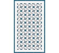 DobleUve Estudio Tapis Vinyle 23 | Bleu | 200x300 cm | Tapis Cuisine | Tapis de Salon Antidérapant Antifongique Ignifuge | Tapis Enfants | Tapis Bain PVC | Tapis PVC