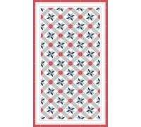 DobleUve Estudio Tapis Vinyle 23 | Rouge | 200x300 cm | Tapis Cuisine | Tapis de Salon Antidérapant Antifongique Ignifuge | Tapis Enfants | Tapis Bain PVC | Tapis PVC